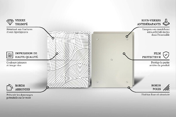 Stenska zaščitna plošča za štedilnik Abstrakcija črnih črt
