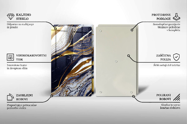 Zaščitna plošča za štedilnik Barvita abstrakcija