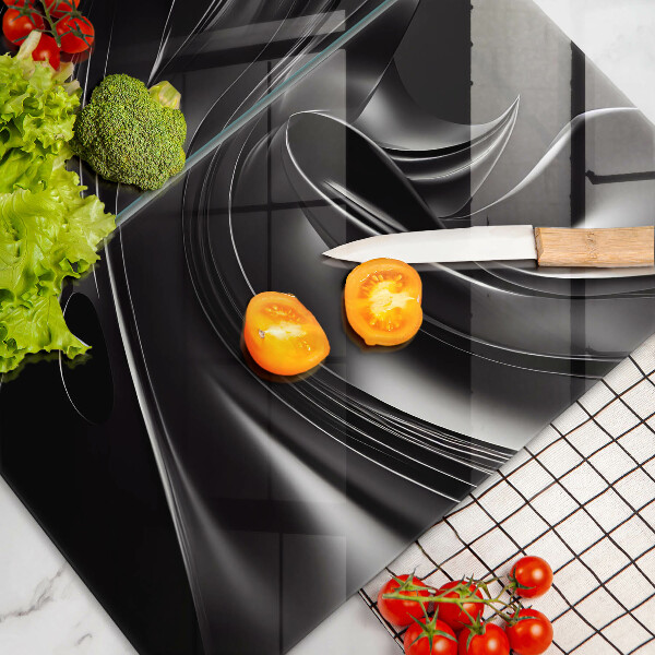 Zaščitna plošča za štedilnik Abstraktna črna maša