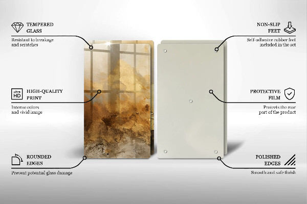 Zaščitna plošča za štedilnik Bogata tekstura