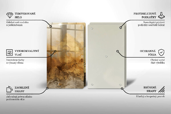 Zaščitna plošča za štedilnik Bogata tekstura