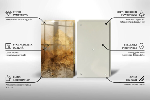Zaščitna plošča za štedilnik Bogata tekstura