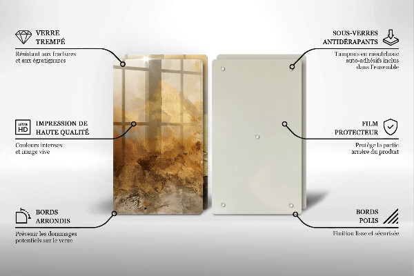 Zaščitna plošča za štedilnik Bogata tekstura