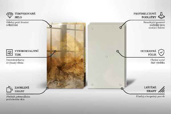 Zaščitna plošča za štedilnik Bogata tekstura