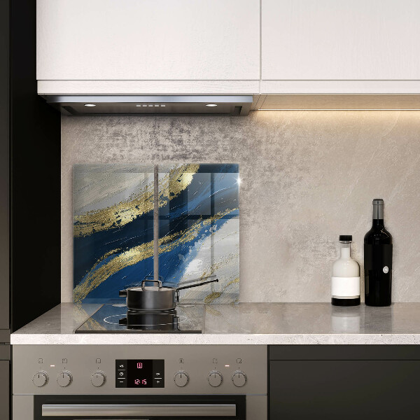 Zaščitna plošča za štedilnik Tekstura z zlatom