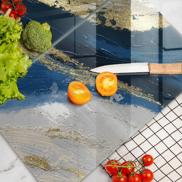 Zaščitna plošča za štedilnik Tekstura z zlatom