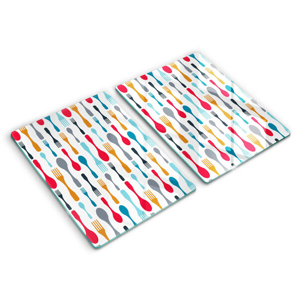 Zaščitna plošča za štedilnik Ilustracija žlice