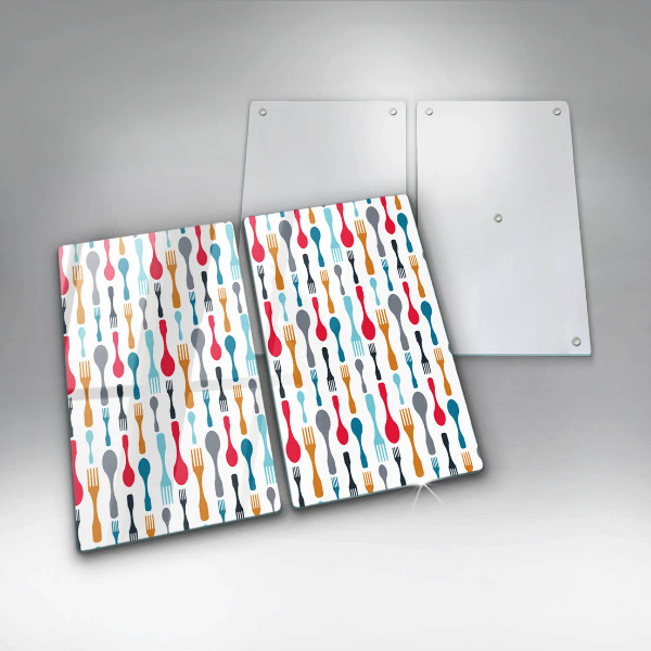 Zaščitna plošča za štedilnik Ilustracija žlice