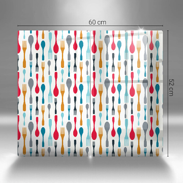 Zaščitna plošča za štedilnik Ilustracija žlice