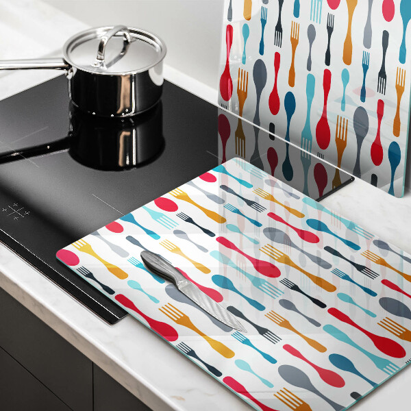 Zaščitna plošča za štedilnik Ilustracija žlice