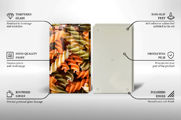 Zaščitna plošča za štedilnik Fusilli testenine