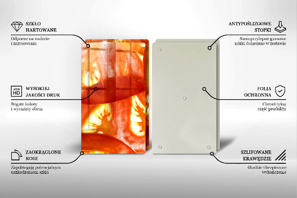 Zaščitna plošča za štedilnik Rezina rdečega paradižnika