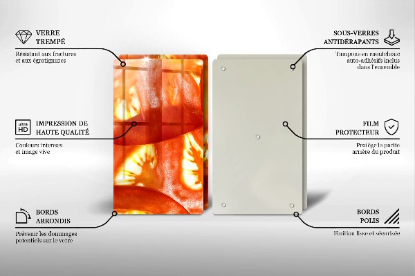 Zaščitna plošča za štedilnik Rezina rdečega paradižnika