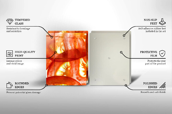 Zaščitna plošča za štedilnik Rezina rdečega paradižnika
