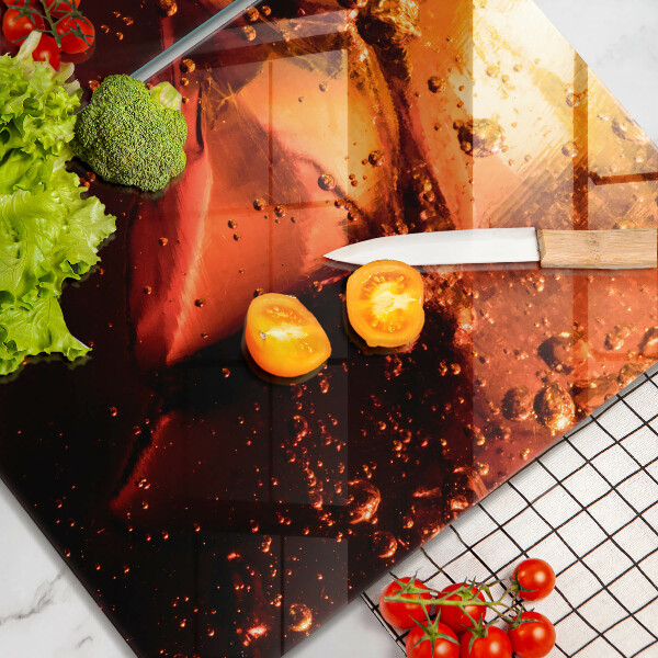 Zaščitna plošča za štedilnik Cola pijača z ledom