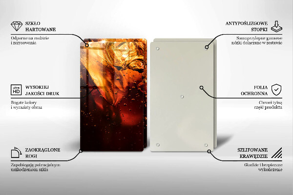 Zaščitna plošča za štedilnik Cola pijača z ledom