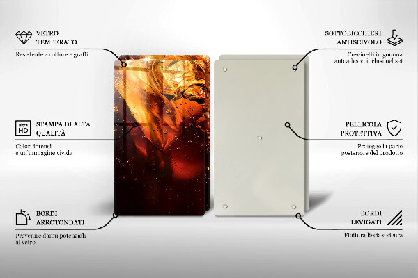 Zaščitna plošča za štedilnik Cola pijača z ledom