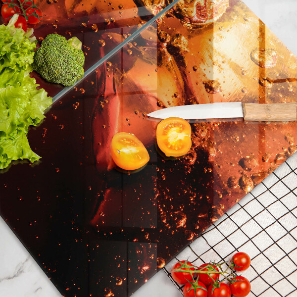 Zaščitna plošča za štedilnik Cola pijača z ledom