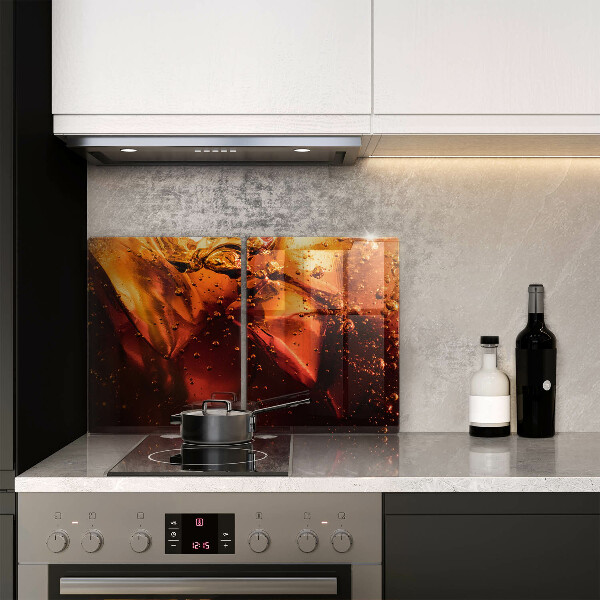 Zaščitna plošča za štedilnik Cola pijača z ledom