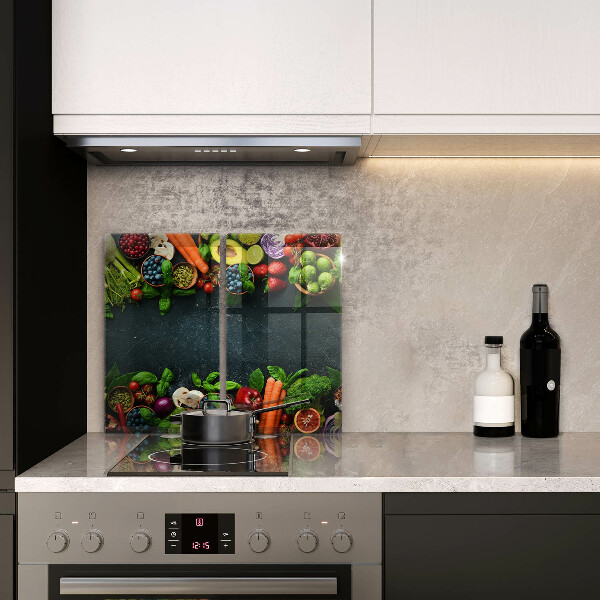 Zaščitna plošča za štedilnik Sveža zelenjava