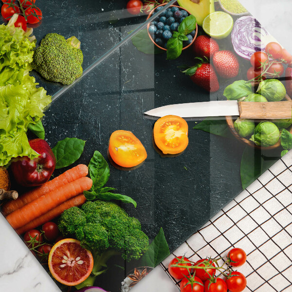 Zaščitna plošča za štedilnik Sveža zelenjava
