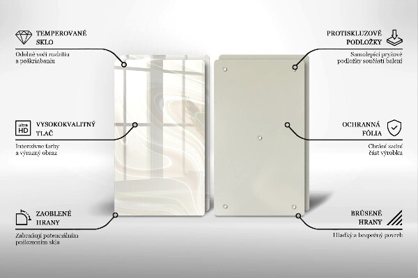 Zaščitna plošča za štedilnik Kremasta tekstura