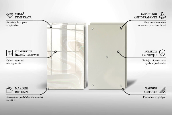 Zaščitna plošča za štedilnik Kremasta tekstura