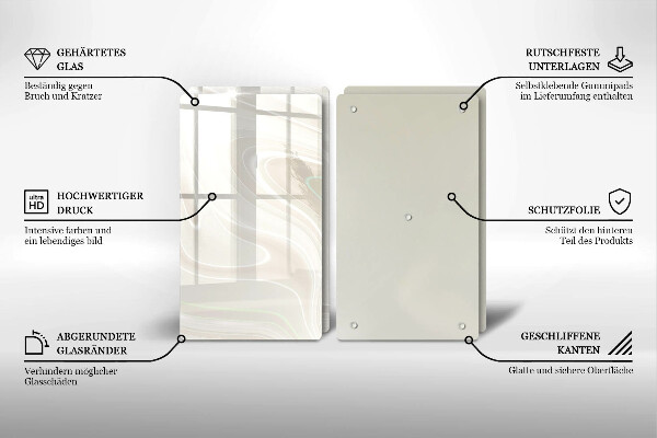 Zaščitna plošča za štedilnik Kremasta tekstura