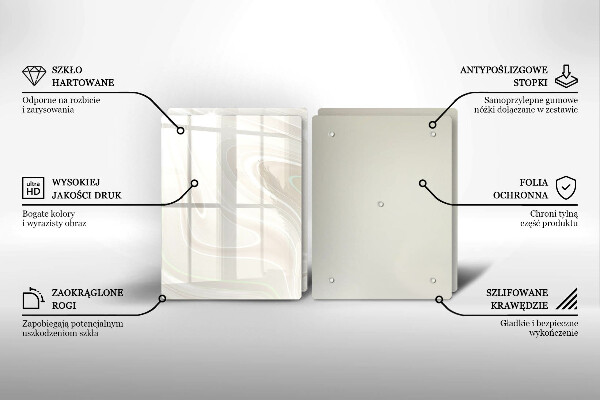 Zaščitna plošča za štedilnik Kremasta tekstura