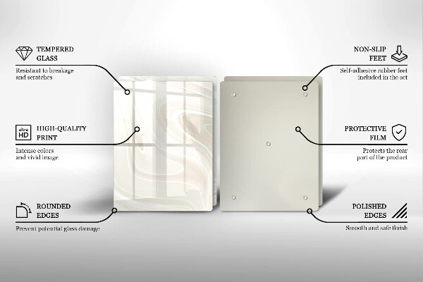 Zaščitna plošča za štedilnik Kremasta tekstura
