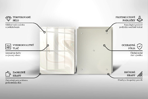 Zaščitna plošča za štedilnik Kremasta tekstura