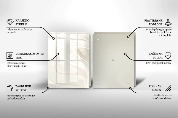 Zaščitna plošča za štedilnik Kremasta tekstura