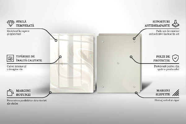 Zaščitna plošča za štedilnik Kremasta tekstura