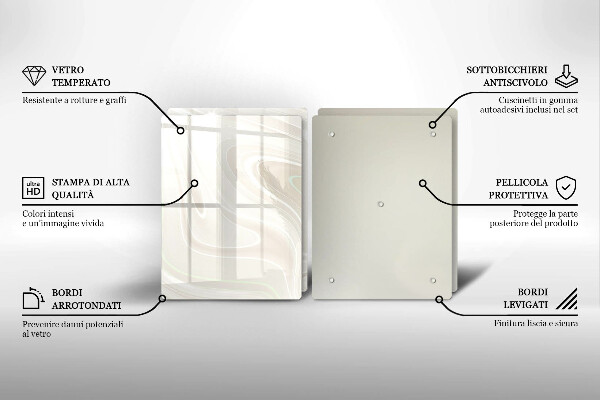 Zaščitna plošča za štedilnik Kremasta tekstura