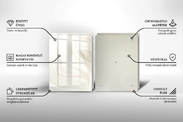 Zaščitna plošča za štedilnik Kremasta tekstura