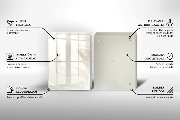 Zaščitna plošča za štedilnik Kremasta tekstura
