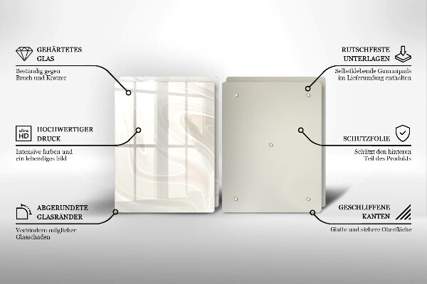 Zaščitna plošča za štedilnik Kremasta tekstura