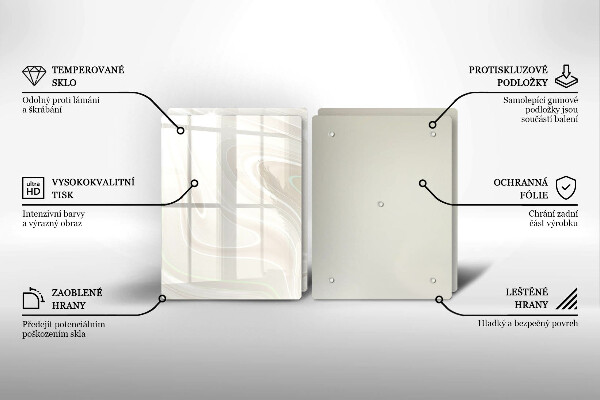 Zaščitna plošča za štedilnik Kremasta tekstura