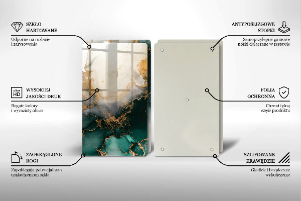 Zaščitna plošča za štedilnik Večbarvni marmor