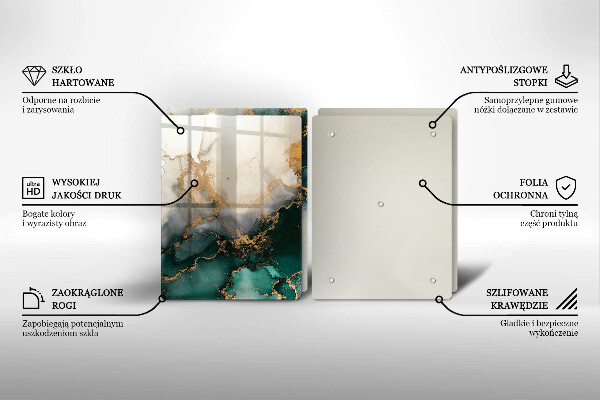 Zaščitna plošča za štedilnik Večbarvni marmor