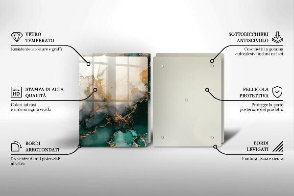Zaščitna plošča za štedilnik Večbarvni marmor