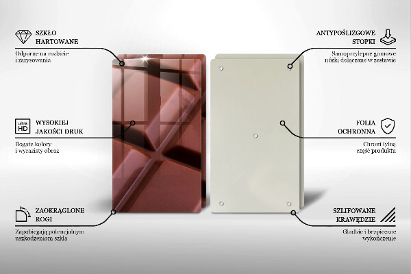 Zaščitna plošča za štedilnik Čokoladne kocke