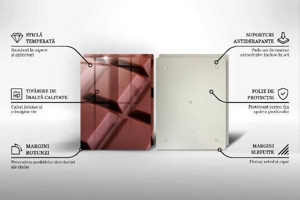 Zaščitna plošča za štedilnik Čokoladne kocke
