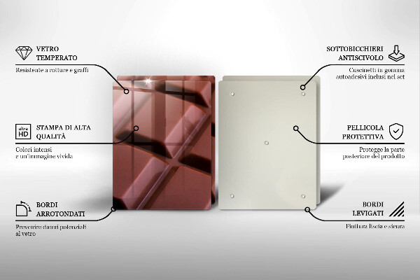Zaščitna plošča za štedilnik Čokoladne kocke