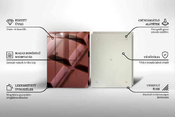 Zaščitna plošča za štedilnik Čokoladne kocke