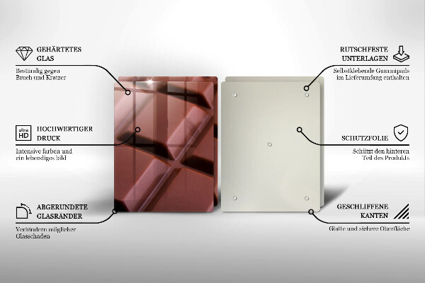 Zaščitna plošča za štedilnik Čokoladne kocke