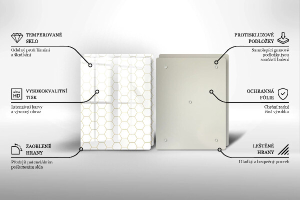 Zaščitna plošča za štedilnik Abstraktni vzorci