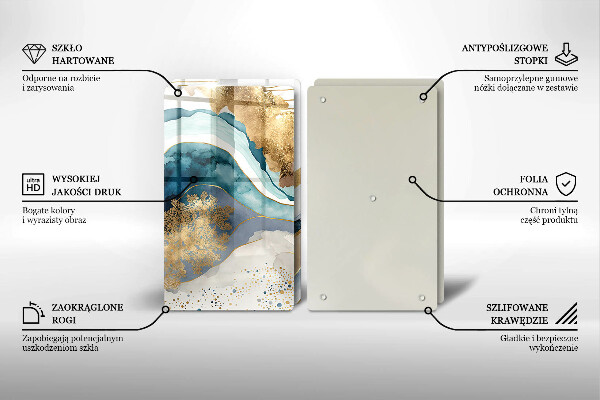 Zaščitna plošča za štedilnik Barvit marmor