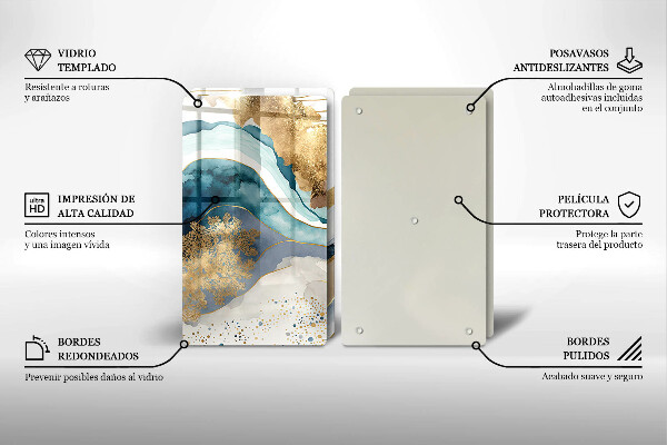 Zaščitna plošča za štedilnik Barvit marmor