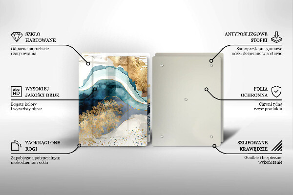 Zaščitna plošča za štedilnik Barvit marmor